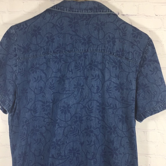 Karin Stevens Button Front Short Sleeve Dress - Picture 5 of 9